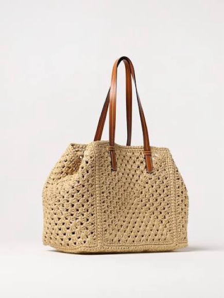 Ermanno Scervino Nude Crochet Tote